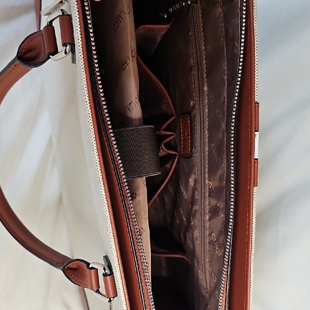 Cluci Briefcase Laptop Bag with Shoulder Strap - Picture 7 of 8